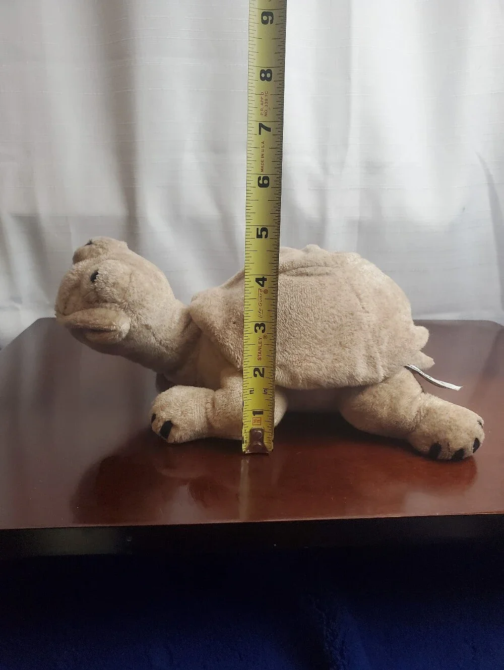 Vintage Cuddly Quarry Critters 2003 Tortoise Turtle 12” Plush Tan Sand Color